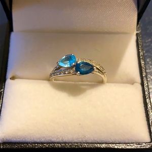 Sapphire and Topaz Ring